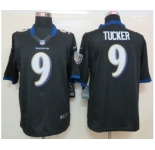 nike nfl jerseys baltimore ravens #9 tucker black[nike limited]