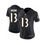 Women Nike Baltimore Ravens #13 John Brown Black Alternate Stitched NFL Vapor Untouchable Limited Jersey