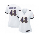 Women Nike Baltimore Ravens #48 Patrick Onwuasor Game White NFL Jersey