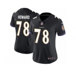 Women Nike Baltimore Ravens #78 Austin Howard Black Alternate Vapor Untouchable Limited Player NFL Jersey
