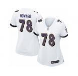 Women Nike Baltimore Ravens #78 Austin Howard Game White NFL Jersey