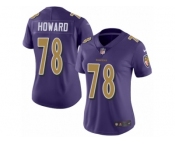 Women Nike Baltimore Ravens #78 Austin Howard Limited Purple Rush Vapor Untouchable NFL Jersey