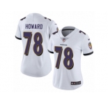 Women Nike Baltimore Ravens #78 Austin Howard White Vapor Untouchable Elite Player NFL Jersey