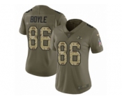 Women Nike Baltimore Ravens #86 Nick Boyle Limited Oliv Camo Salute to Service NFL Jersey