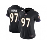 Women Nike Baltimore Ravens #97 Michael Pierce Black Alternate Vapor Untouchable Limited Player NFL Jersey