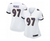 Women Nike Baltimore Ravens #97 Michael Pierce Game White NFL Jersey
