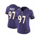 Women Nike Baltimore Ravens #97 Michael Pierce Purple Team Color Vapor Untouchable Limited Player NFL Jersey