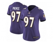Women Nike Baltimore Ravens #97 Michael Pierce Purple Team Color Vapor Untouchable Limited Player NFL Jersey