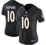 Women's Baltimore Ravens #10 DeAndre Hopkins Black 2025 Vapor Football Jersey