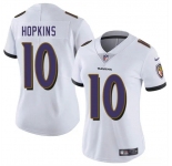 Women's Baltimore Ravens #10 DeAndre Hopkins White 2025 Vapor Football Jersey