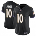 Women's Baltimore Ravens #10 Emory Jones Black Vapor Football Jersey