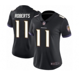 Women's Baltimore Ravens #11 Seth Roberts Black Alternate Vapor Untouchable Limited Player Football Jersey