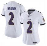 Women's Baltimore Ravens #2 Nate Wiggins White 2024 Draft Football Jersey