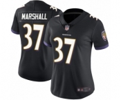 Women's Baltimore Ravens #37 Iman Marshall Black Alternate Vapor Untouchable Limited Player Football Jersey