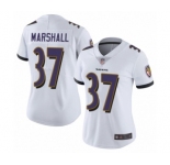 Women's Baltimore Ravens #37 Iman Marshall White Vapor Untouchable Limited Player Football Jersey