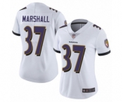 Women's Baltimore Ravens #37 Iman Marshall White Vapor Untouchable Limited Player Football Jersey