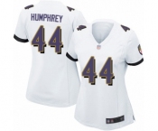 Women's Baltimore Ravens #44 Marlon Humphrey Game White Football Jersey
