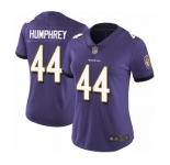 Women's Baltimore Ravens #44 Marlon Humphrey Purple Team Color Vapor Untouchable Limited Player Football Jersey