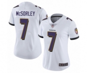Women's Baltimore Ravens #7 Trace McSorley White Vapor Untouchable Limited Player Football Jersey