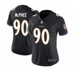 Women's Baltimore Ravens #90 Pernell McPhee Black Alternate Vapor Untouchable Limited Player Football Jersey