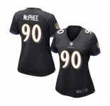 Women's Baltimore Ravens #90 Pernell McPhee Game Black Alternate Football Jersey