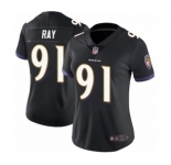 Women's Baltimore Ravens #91 Shane Ray Black Alternate Vapor Untouchable Limited Player Football Jersey