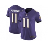 Women's Nike Baltimore Ravens #11 Breshad Perriman Vapor Untouchable Limited Purple Team Color NFL Jersey