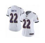 Women's Nike Baltimore Ravens #22 Jimmy Smith Vapor Untouchable Limited White NFL Jersey