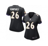 Women's Nike Baltimore Ravens #26 Marlon Humphrey Limited Black Alternate NFL Jersey