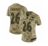 Women's Nike Baltimore Ravens #26 Maurice Canady Limited Camo 2018 Salute to Service NFL Jersey