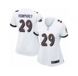 Women's Nike Baltimore Ravens #29 Marlon Humphrey Game White NFL Jersey