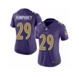 Women's Nike Baltimore Ravens #29 Marlon Humphrey Limited Purple Rush NFL Jersey