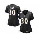 Women's Nike Baltimore Ravens #30 Kenneth Dixon Limited Black Alternate NFL Jersey