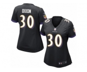 Women's Nike Baltimore Ravens #30 Kenneth Dixon Limited Black Alternate NFL Jersey