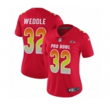 Women's Nike Baltimore Ravens #32 Eric Weddle Limited Red AFC 2019 Pro Bowl NFL Jersey