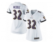 Women's Nike Baltimore Ravens #32 Eric Weddle Limited White NFL Jersey