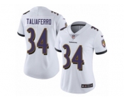 Women's Nike Baltimore Ravens #34 Lorenzo Taliaferro Vapor Untouchable Limited White NFL Jersey