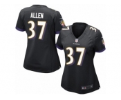 Women's Nike Baltimore Ravens #37 Javorius Allen Limited Black Alternate NFL Jersey