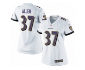 Women's Nike Baltimore Ravens #37 Javorius Allen Limited White NFL Jersey
