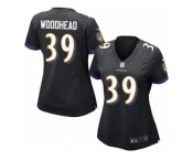 Women's Nike Baltimore Ravens #39 Danny Woodhead Limited Black Alternate NFL Jersey