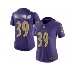 Women's Nike Baltimore Ravens #39 Danny Woodhead Limited Purple Rush NFL Jersey