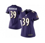 Women's Nike Baltimore Ravens #39 Danny Woodhead Limited Purple Team Color NFL Jersey