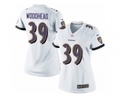 Women's Nike Baltimore Ravens #39 Danny Woodhead Limited White NFL Jersey