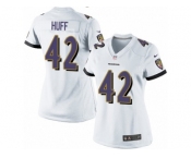 Women's Nike Baltimore Ravens #42 Marqueston Huff Limited White NFL Jersey