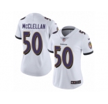Women's Nike Baltimore Ravens #50 Albert McClellan Vapor Untouchable Limited White NFL Jersey