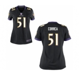 Women's Nike Baltimore Ravens #51 Kamalei Correa Black Alternate NFL JerseyWomen's Nike Baltimore Ravens #51 Kamalei Correa Black Alternate NFL Jersey