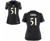 Women's Nike Baltimore Ravens #51 Kamalei Correa Black Alternate NFL JerseyWomen's Nike Baltimore Ravens #51 Kamalei Correa Black Alternate NFL Jersey