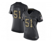 Women's Nike Baltimore Ravens #51 Kamalei Correa Limited Black 2016 Salute to Service NFL Jersey