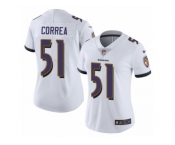 Women's Nike Baltimore Ravens #51 Kamalei Correa Vapor Untouchable Limited White NFL Jersey