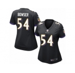 Women's Nike Baltimore Ravens #54 Tyus Bowser Limited Black Alternate NFL Jersey